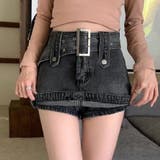 キュロットデニムスカート ハイウエスト | ANGELCLOSET | 詳細画像12