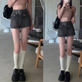 キュロットデニムスカート ハイウエスト | ANGELCLOSET | 詳細画像14