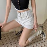 キュロットデニムスカート ハイウエスト | ANGELCLOSET | 詳細画像17