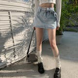 キュロットデニムスカート ハイウエスト | ANGELCLOSET | 詳細画像19
