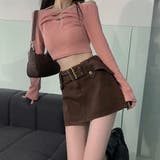 キュロットデニムスカート ハイウエスト | ANGELCLOSET | 詳細画像6