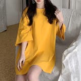 ロングtシャツ レディースビッグtシャツ | ANGELCLOSET | 詳細画像1