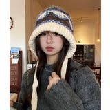 ニットバケットハット フェアアイル柄帽子 | SUNSHINE CLOSET | 詳細画像11 