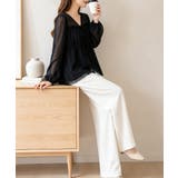 きれいめカジュアル シフォンブラウス 透け感トップス | SUNSHINE CLOSET | 詳細画像8