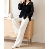 きれいめカジュアル シフォンブラウス 透け感トップス | SUNSHINE CLOSET | 詳細画像9