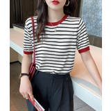ボーダーニットトップス 半袖 レディース | SUNSHINE CLOSET | 詳細画像17 