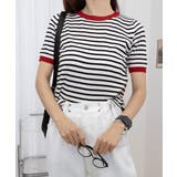 ボーダーニットトップス 半袖 レディース | SUNSHINE CLOSET | 詳細画像24 