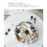 巾着コスメポーチ PUレザーメイクポーチ | SUNSHINE CLOSET | 詳細画像3 