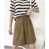 ５分丈 タックショートパンツ レディース | SUNSHINE CLOSET | 詳細画像1 
