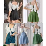 水着 体型カバー リボン ワンピース水着 | SUNSHINE CLOSET | 詳細画像2
