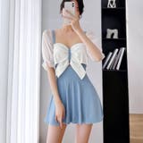 水着 体型カバー リボン ワンピース水着 | SUNSHINE CLOSET | 詳細画像7