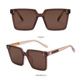 スクエアサングラス ビックフレームメガネ | SUNSHINE CLOSET | 詳細画像14 