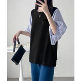 レディース大人カジュアル 韓国風チェック柄袖ドッキングブラウス ボリュームスリー… | SUNSHINE CLOSET | 詳細画像4 