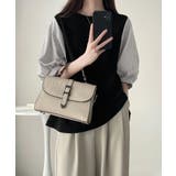 レディース大人カジュアル 韓国風チェック柄袖ドッキングブラウス ボリュームスリー… | SUNSHINE CLOSET | 詳細画像6 
