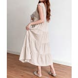 涼感フレアワンピース 体型カバー ギャザーノーカラー無地Aラインワンピ | SUNSHINE CLOSET | 詳細画像11 