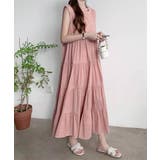 涼感フレアワンピース 体型カバー ギャザーノーカラー無地Aラインワンピ | SUNSHINE CLOSET | 詳細画像16 