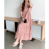 涼感フレアワンピース 体型カバー ギャザーノーカラー無地Aラインワンピ | SUNSHINE CLOSET | 詳細画像17 