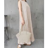 涼感フレアワンピース 体型カバー ギャザーノーカラー無地Aラインワンピ | SUNSHINE CLOSET | 詳細画像20 