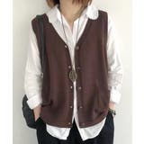 ニットベスト レディース 前開きチョッキ | SUNSHINE CLOSET | 詳細画像14 
