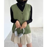 ニットベスト レディース 前開きチョッキ | SUNSHINE CLOSET | 詳細画像18 
