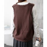 ニットベスト レディース 前開きチョッキ | SUNSHINE CLOSET | 詳細画像24 