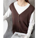 ニットベスト レディース 前開きチョッキ | SUNSHINE CLOSET | 詳細画像25 