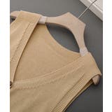 ニットベスト レディース 前開きチョッキ | SUNSHINE CLOSET | 詳細画像30 