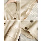 ニットベスト レディース 前開きチョッキ | SUNSHINE CLOSET | 詳細画像34 