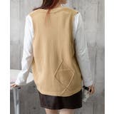 ニットベスト レディース 前開きチョッキ | SUNSHINE CLOSET | 詳細画像7 