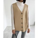 ニットベスト レディース 前開きチョッキ | SUNSHINE CLOSET | 詳細画像8 