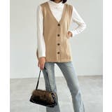 ニットベスト レディース 前開きチョッキ | SUNSHINE CLOSET | 詳細画像9 