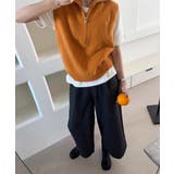 ハーフジップ ニットベストスタンドカラー | SUNSHINE CLOSET | 詳細画像14 