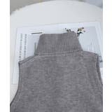 ハーフジップ ニットベストスタンドカラー | SUNSHINE CLOSET | 詳細画像23 