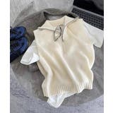 ハーフジップ ニットベストスタンドカラー | SUNSHINE CLOSET | 詳細画像3 
