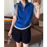 ハーフジップ ニットベストスタンドカラー | SUNSHINE CLOSET | 詳細画像9 