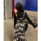 チェック柄サスペンダーワンピースベルト付 | SUNSHINE CLOSET | 詳細画像10 