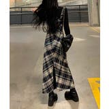 チェック柄サスペンダーワンピースベルト付 | SUNSHINE CLOSET | 詳細画像8 