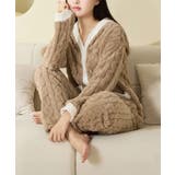 フリースパジャマ上下セット冬ルームウェア | SUNSHINE CLOSET | 詳細画像1 