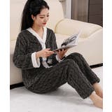 フリースパジャマ上下セット冬ルームウェア | SUNSHINE CLOSET | 詳細画像9 