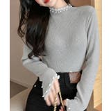 上品メロウプルオーバーレディース細身無地セーター大人可愛いフェミニンきれいめ韓国… | SUNSHINE CLOSET | 詳細画像12