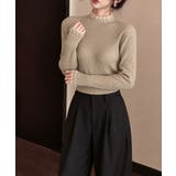 上品メロウプルオーバーレディース細身無地セーター大人可愛いフェミニンきれいめ韓国… | SUNSHINE CLOSET | 詳細画像18
