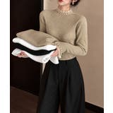 上品メロウプルオーバーレディース細身無地セーター大人可愛いフェミニンきれいめ韓国… | SUNSHINE CLOSET | 詳細画像19
