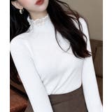 上品メロウプルオーバーレディース細身無地セーター大人可愛いフェミニンきれいめ韓国… | SUNSHINE CLOSET | 詳細画像21