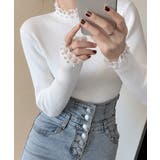 上品メロウプルオーバーレディース細身無地セーター大人可愛いフェミニンきれいめ韓国… | SUNSHINE CLOSET | 詳細画像7