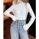 上品メロウプルオーバーレディース細身無地セーター大人可愛いフェミニンきれいめ韓国… | SUNSHINE CLOSET | 詳細画像9