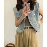 デニムベスト レディース デニムチョッキ | SUNSHINE CLOSET | 詳細画像9