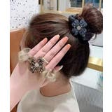 華やかな大ぶりオーガンジー髪飾り シアー素材ヘアアクセサリー韓国風ラインストーン… | SUNSHINE CLOSET | 詳細画像11