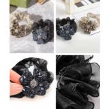 華やかな大ぶりオーガンジー髪飾り シアー素材ヘアアクセサリー韓国風ラインストーン… | SUNSHINE CLOSET | 詳細画像17