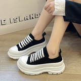 厚底スニーカー キャンバススニーカー韓国 | ANGELCLOSET | 詳細画像1