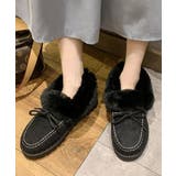 モカシン レディース ボアローファー冬靴 | ANGELCLOSET | 詳細画像1